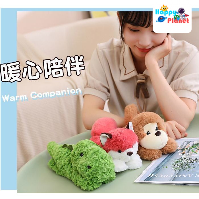 Búp Bê Nhồi Bông Hình Gấu Trúc Màu Đỏ Dùng Làm Quà Tặng Cho Bạn Gái