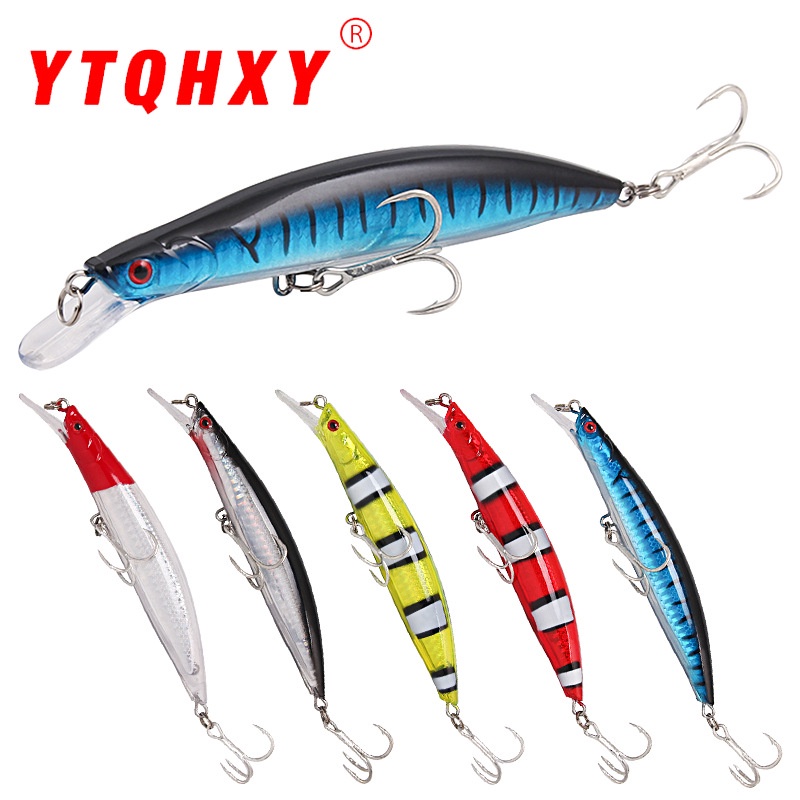 Laser long shot câu cá biển nước ngọt chìm mồi minnow có móc 16,5cm24g crankbait mồi cá cứng bằng nhựa nhân tạo cho sông hồ