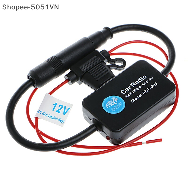 Am fm radio anti-interference tăng cường phụ kiện điện tử tự động 12v cho bộ khuếch đại tín hiệu ăng ten ô tô ant208.