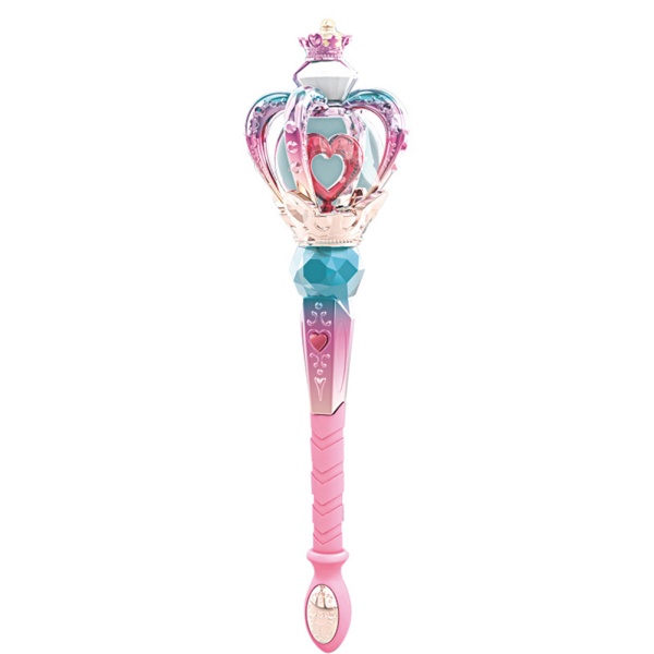 Lin luminous rotating magic wand cho bé gái đèn điện âm nhạc wand scepter trẻ em nhập vai đồ chơi cho cosplay