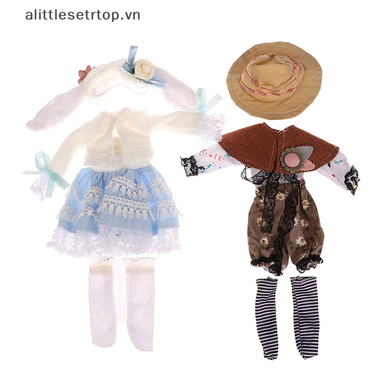 Alittlesetrtop váy búp bê thời trang búp bê quần áo phụ kiện đồ chơi cho 1/6 búp bê cô gái công chúa váy trẻ em ăn mặc đồ chơi.