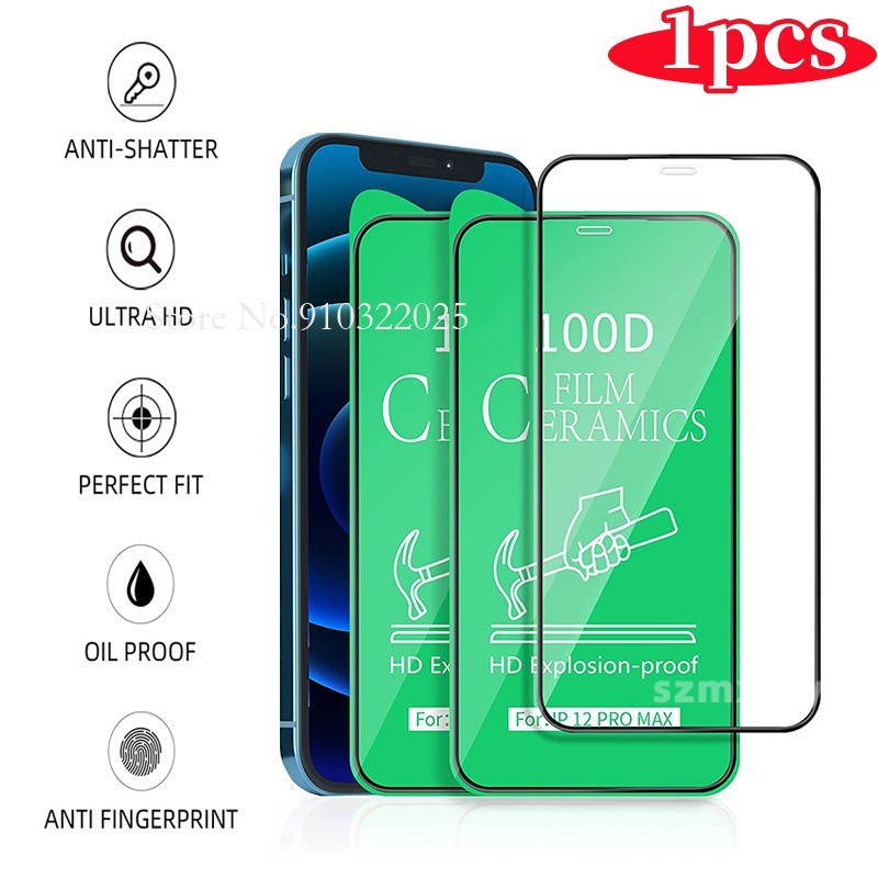 Phim điện thoại trong suốt hd bằng gốm mềm 100d mới cho iphone 15 14 pro max 13 mini 12 11 xs xr x 8 7 6 14plus non-glass matte screen protectors