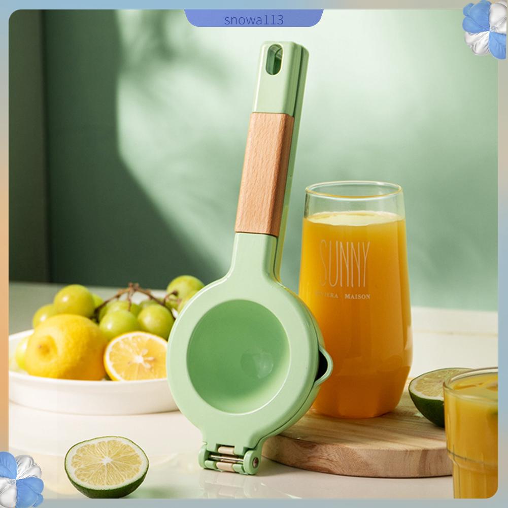Mini Giay Máy ép trái cây Citrus Tay cầm bằng gỗ kim loại mạnh Thiết kế công thái học Lớp phủ thực phẩm tay