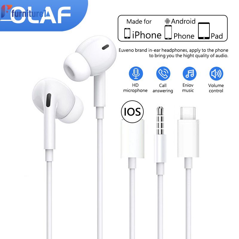 Tai nghe bluetooth có dây có mic tai nghe âm thanh nổi tai nghe âm nhạc giao diện chiếu sáng type-c cho iphone 7 8 plus x xr xs max 11