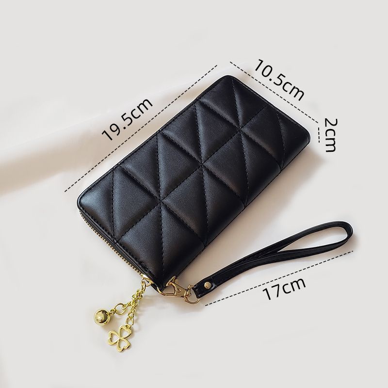 Ví Dài Đa Năng Họa Tiết Kim Cương Thời Trang Cho Nữ