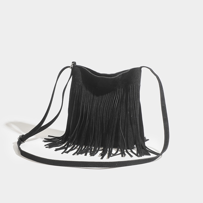 Túi Đeo Chéo Tua Rua Phong Cách bohemian Cổ Điển Dành Cho Nữ