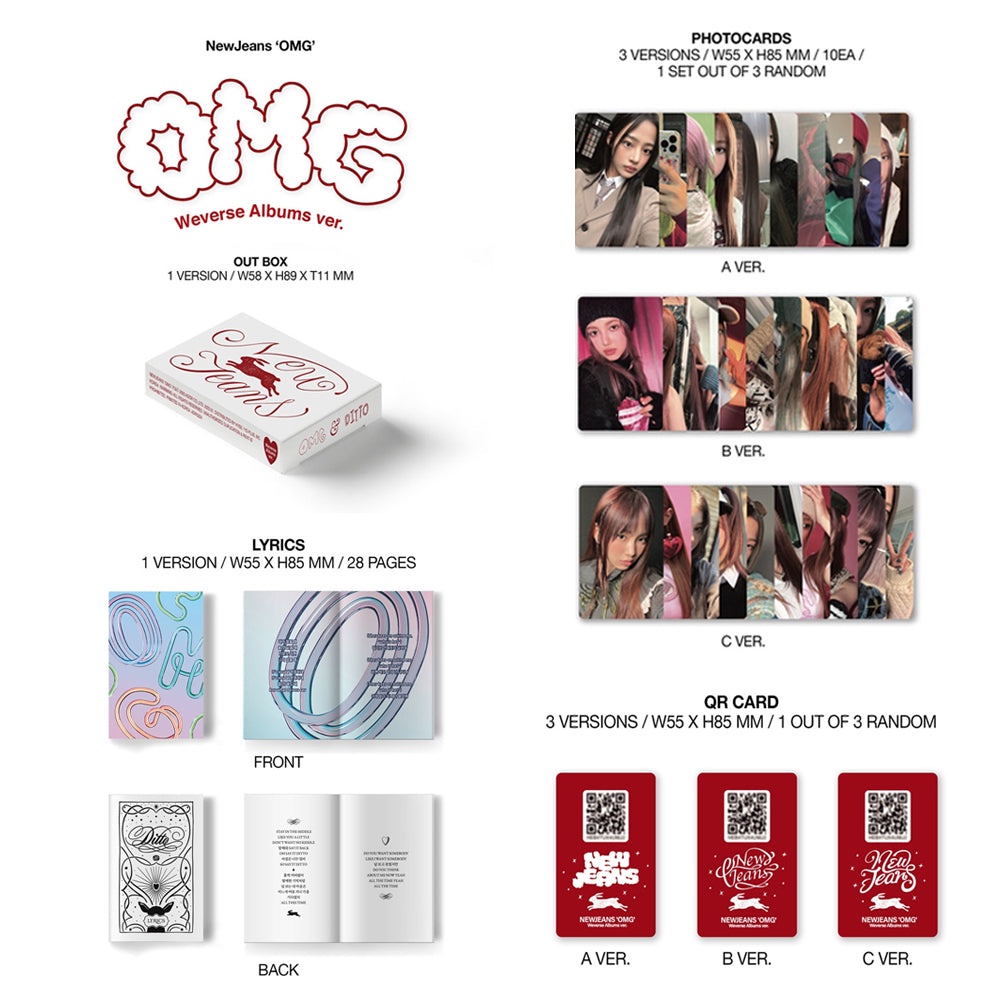 Newjeans - phiên bản album đơn 1  weverse albums