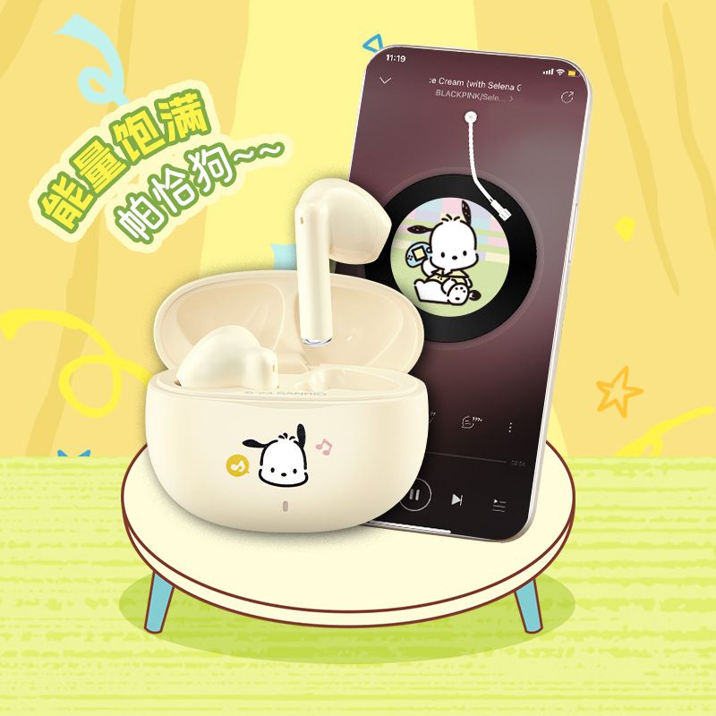 Tai nghe bluetooth dễ thương sanrio tai nghe không dây pochacco tws tai nghe giảm tiếng ồn quà tặng cho cô gái