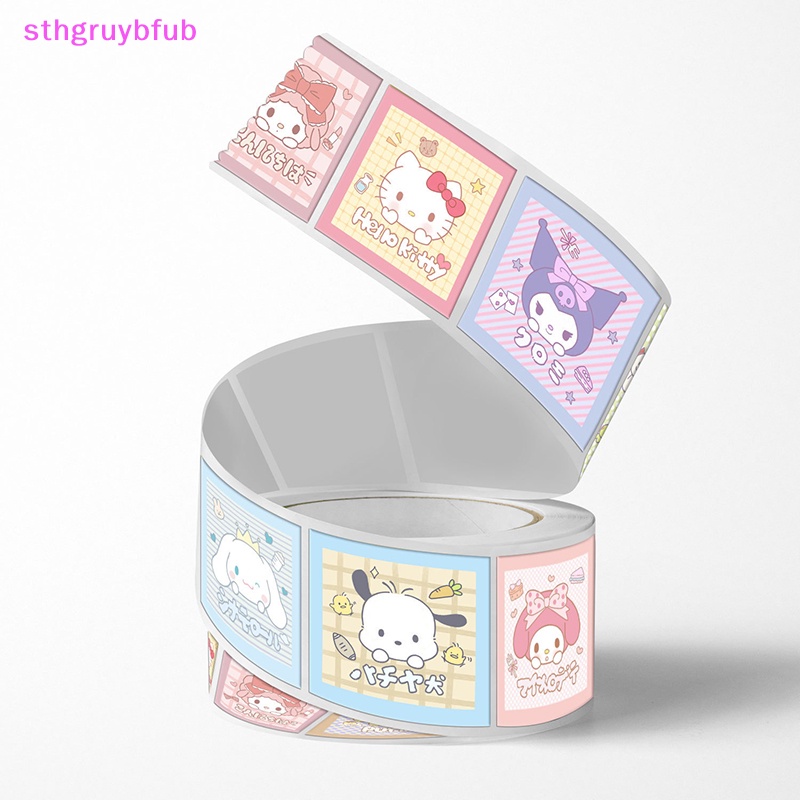 Sthb 500 cái / cuộn sanrio kawaii anime dán trang trí tài khoản tay dán niêm phong băng phim hoạt hình dễ thương hình dán tự dính vn