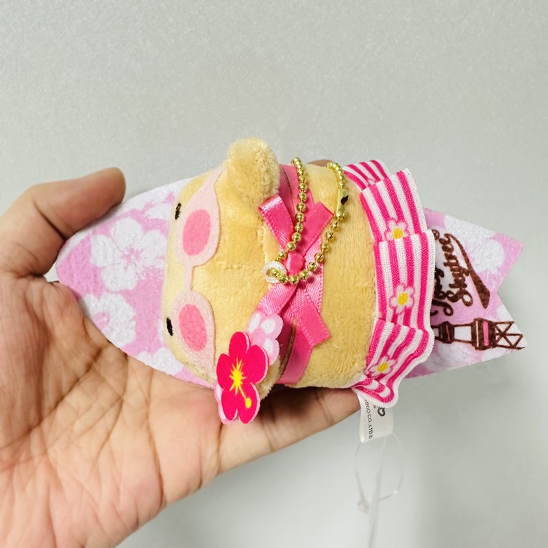 Kawaii sanrio hello kitty đồ chơi sang trọng kt surfboard móc khóa dễ thương mặt dây chuyền nhồi bông quà tặng sinh nhật