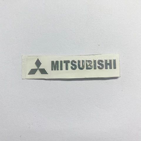 HCM Tem decal chìm 9D in logo xe hơi, stick miếng dán trang trí xe Mitsubishi Mirage, Zinger, Pajero,Xpander