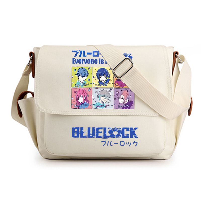 BLUE LOCK Isagi Yoichi Chigiri Hyoma Rin Itoshi cartoon and anime peripheral crossbody bag Two-Dimensional student shoulder bag
