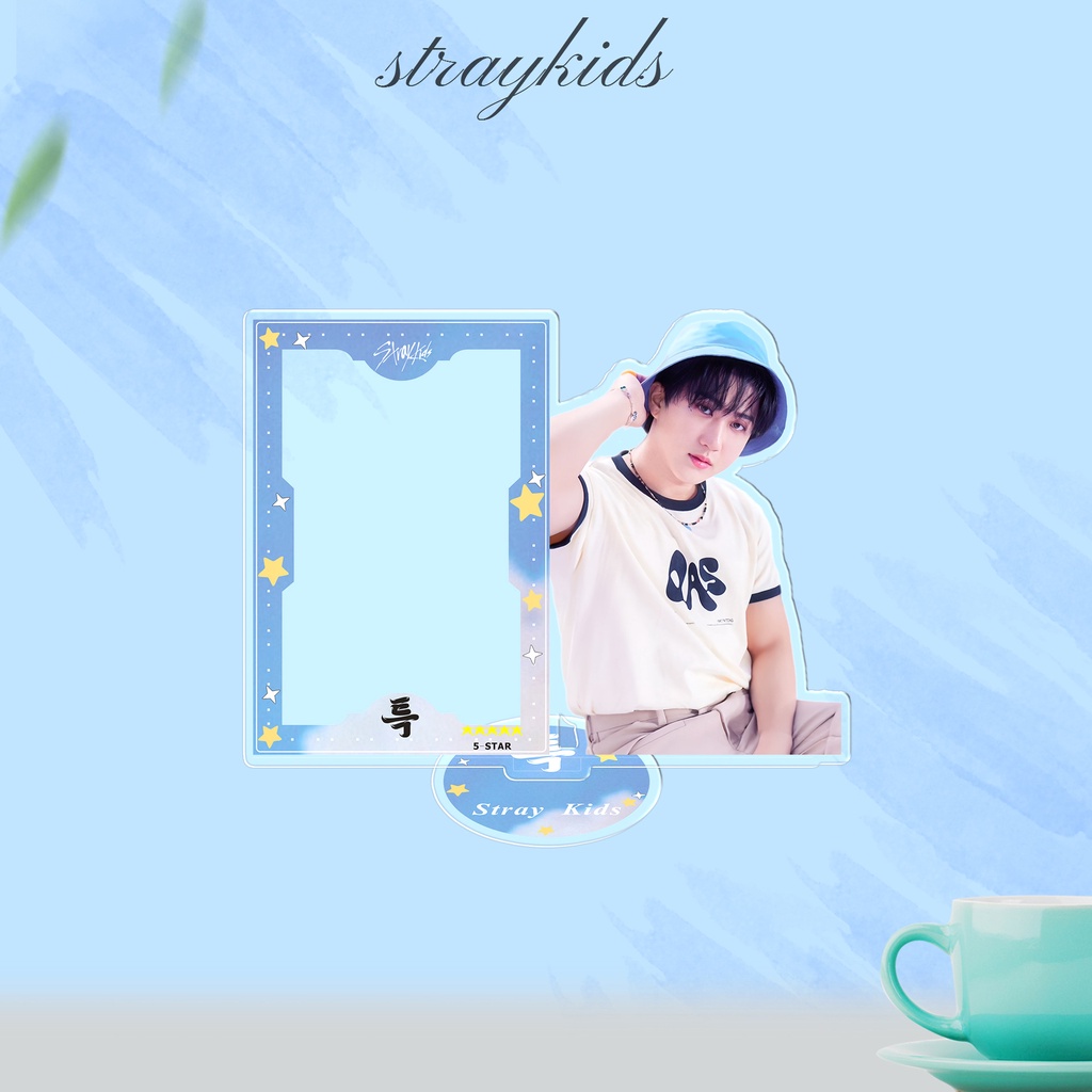 Kpop straykids acrylic standing plaque khung ảnh 5-star mới mảng bám trang trí thẻ nhỏ