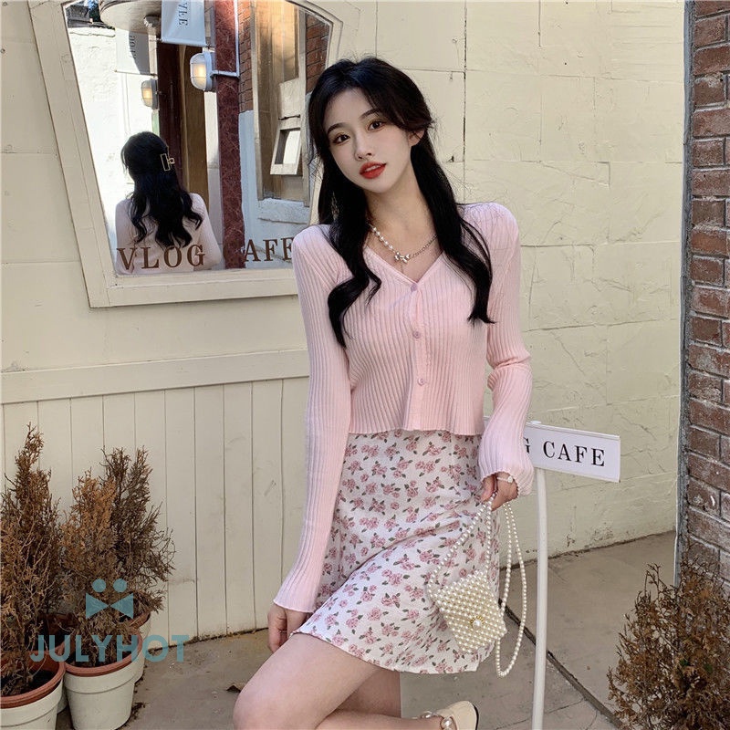 Mát Sexy Spaghetti Dây Đeo Mùa Hè Mini Dress Phụ Nữ Hoa In Bãi Biển Sundress Cardigan VN