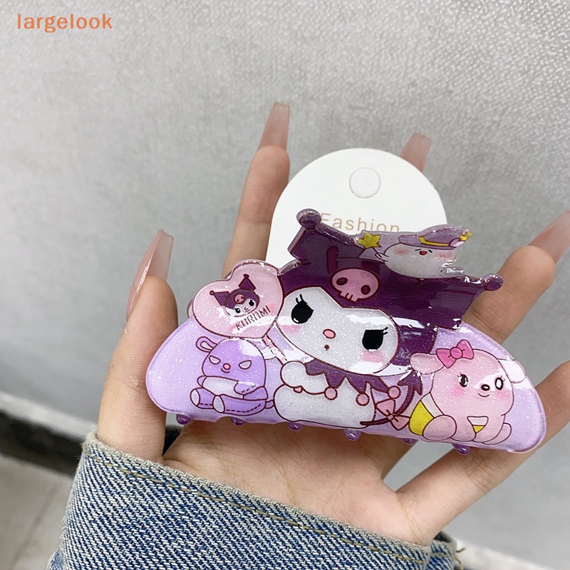 Động vật nhỏ sanrio grip kẹp tóc dễ thương ngọt ngào kẹp tóc phía sau đầu cho bé gái mũ nón hoạt hình hello kitty kuromi kẹp cá mập