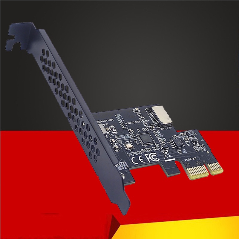 MỚI Thêm vào Thẻ PCI Express 2.0 X1 USB 3.2 Gen1 TYPE-E Card PCIe Front Type-C Adapter Riser USB3.1 