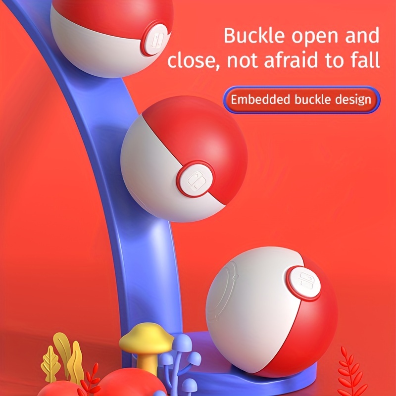 Hộp lưu trữ pokemon poke ball cho nintendo switch & switch oled / lite card switcholed game card strap, fun tumbler storage box