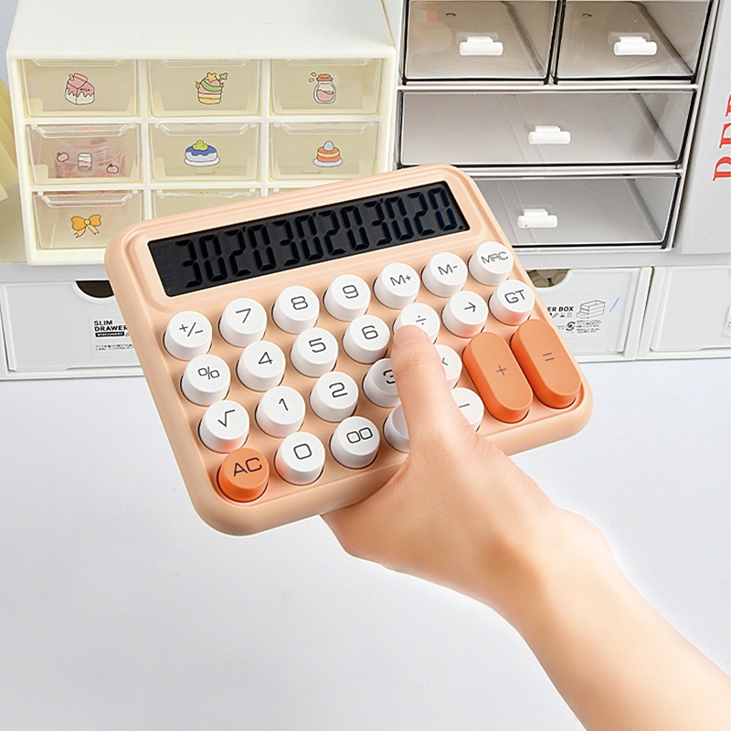 Máy Tính Để Bàn 10 / 12 Chữ Số Màu Kẹo Hoạt Hình