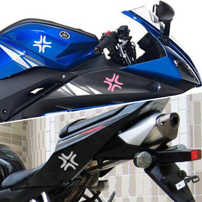 2pc dán phản quang xe tức giận và tức giận với nổ xương sườn phản quang dán xe ô tô xe điện yamaha dán gương phản quang dán trang trí