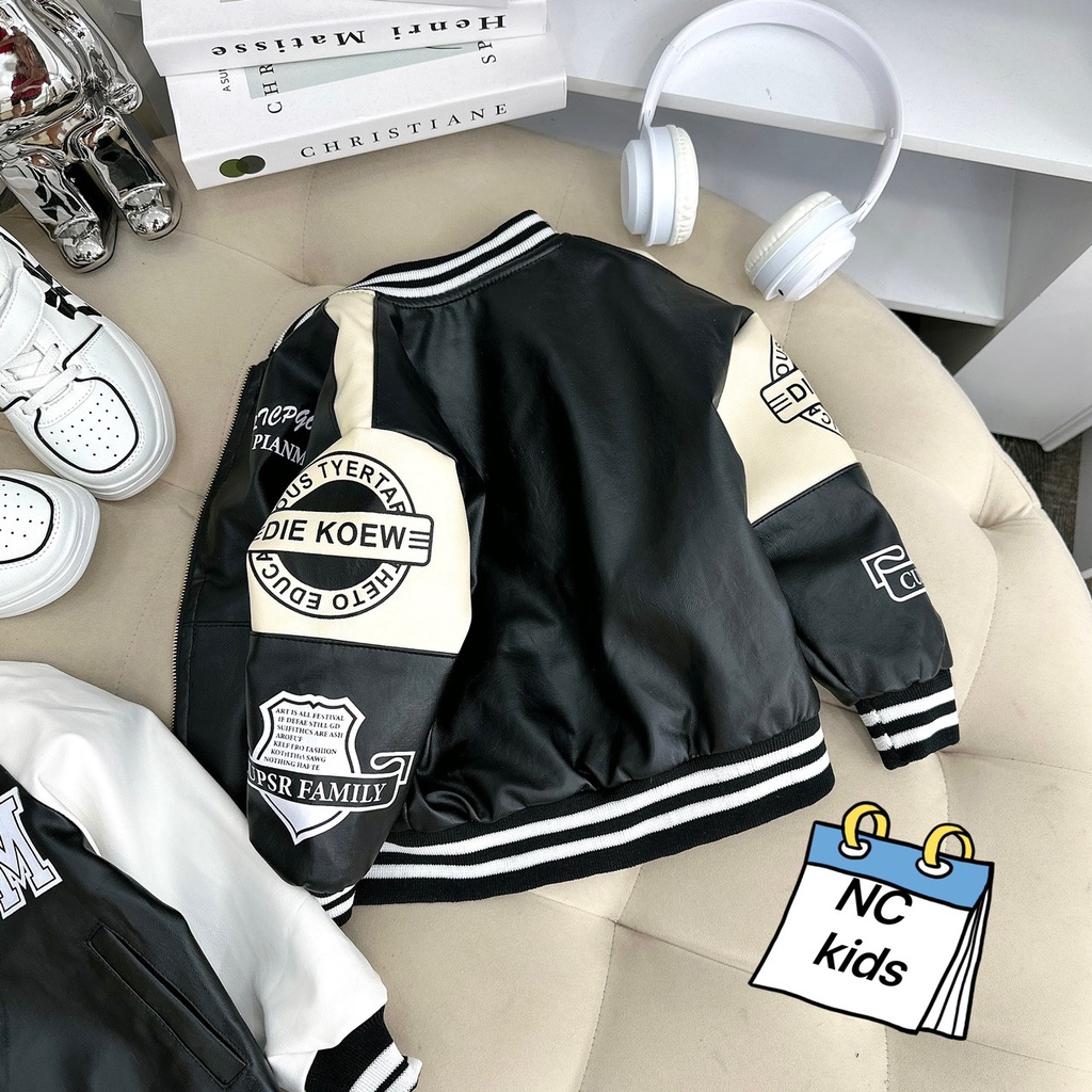 SIZE ĐẠI 8-28KG: ÁO KHOÁC DA 23 KIỂU DÁNG KHỎE KHOẮN CHO BÉ TRAI- AKD23