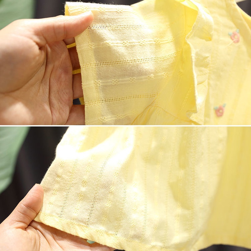 Bé Gái Váy công chúa mùa hè Hàn Quốc-Nhật Bản mới dễ dàng phù hợp với mẫu hoa nhỏ thời trang 0-6 Tuổi