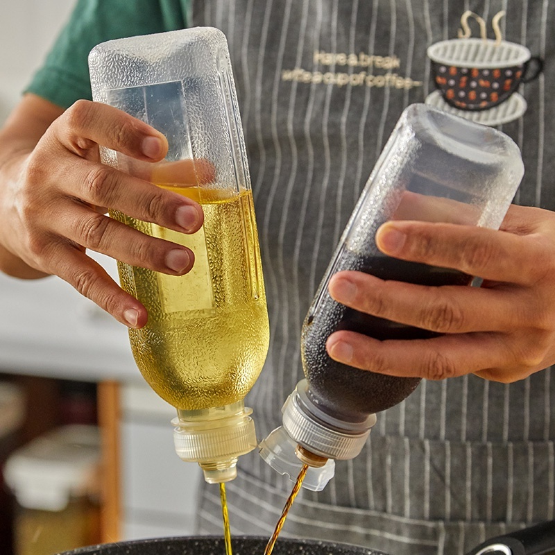 Bình Đựng Gia Vị Dạng Bóp Bằng Nhựa Bền Bỉ Tiện Lợi Dành Cho Nhà Bếp