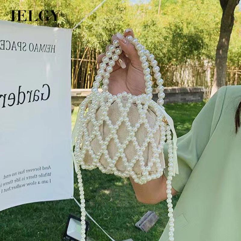 Túi Xách Đeo Chéo Đính Hạt Ngọc Trai Thời Trang Mùa Hè Dành Cho Nữ