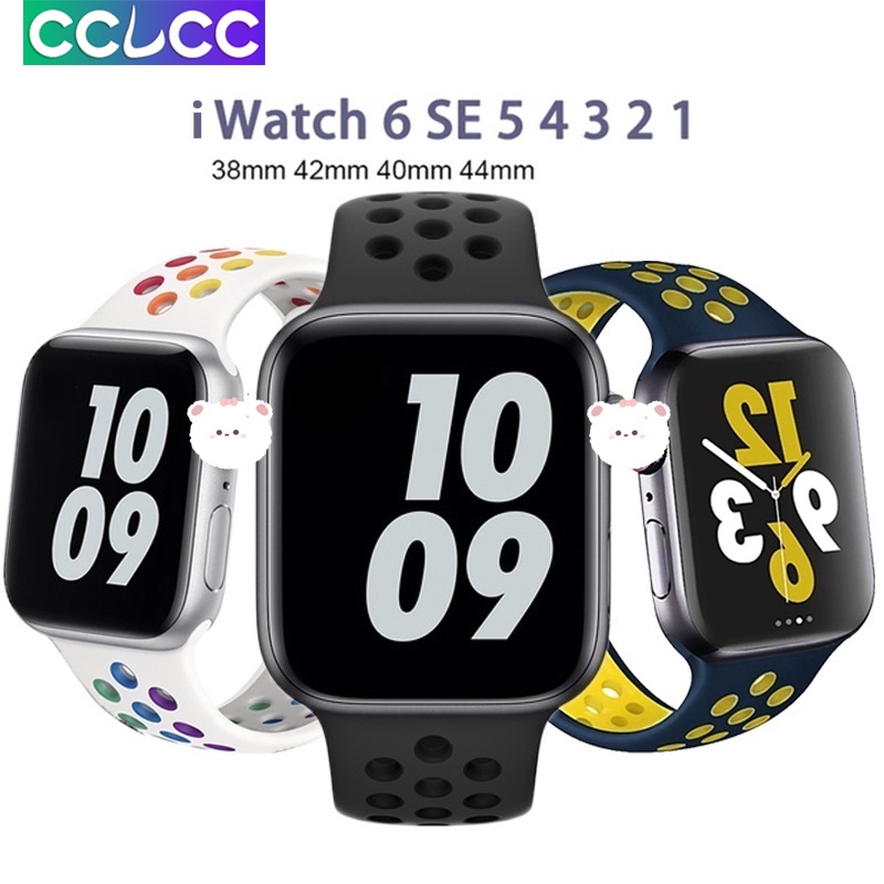Dây Đeo Silicone Thoáng Khí Cho Đồng Hồ Thông Minh Apple watch ultra 49mm 45mm 41mm 40mm 38mm 42mm 44 mm IWatch 8 7 6 5 4 se 3 2 1