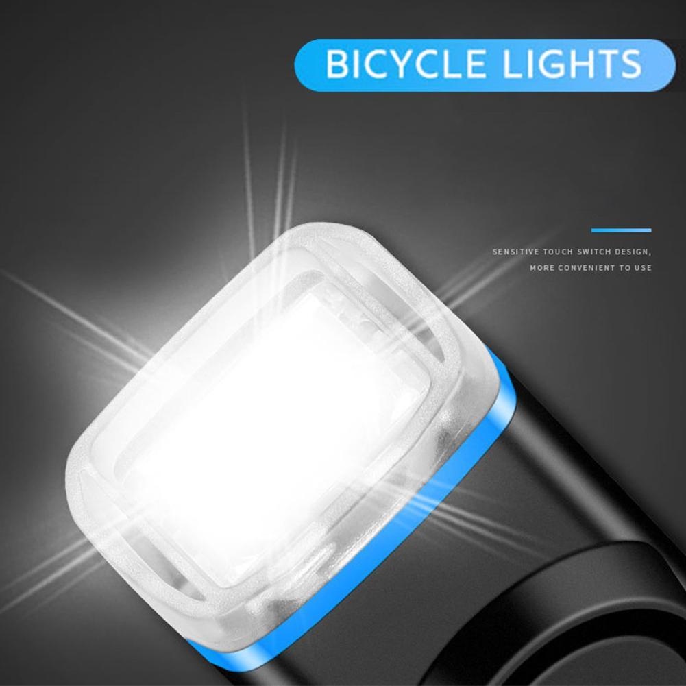 Hàng Có Sẵn Còi Xe Đạp Đa Chức Năng Đèn Pha Cảm Ứng Xe Đạp 2400 Mah Đèn Pha Lái Xe Đèn Pin Mạnh Sạc Usb Elle