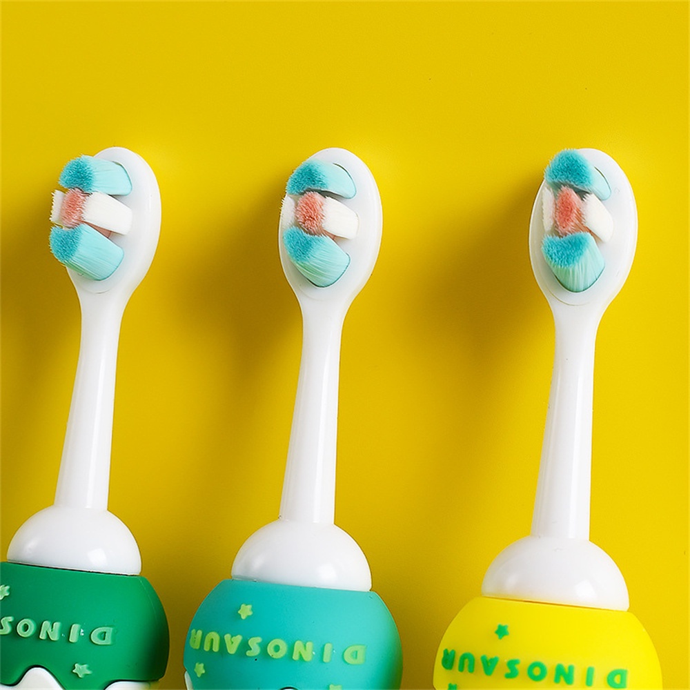 Bàn Chải Đánh Răng Trẻ Em Hoạt Hình Khủng Long Tay Cầm Ngắn Bàn Chải Đánh Răng Lông Mềm Đầu Nhỏ Đóng Gói Độc Lập Bàn Chải Đánh Răng Đặc Biệt Cho Bé homelove