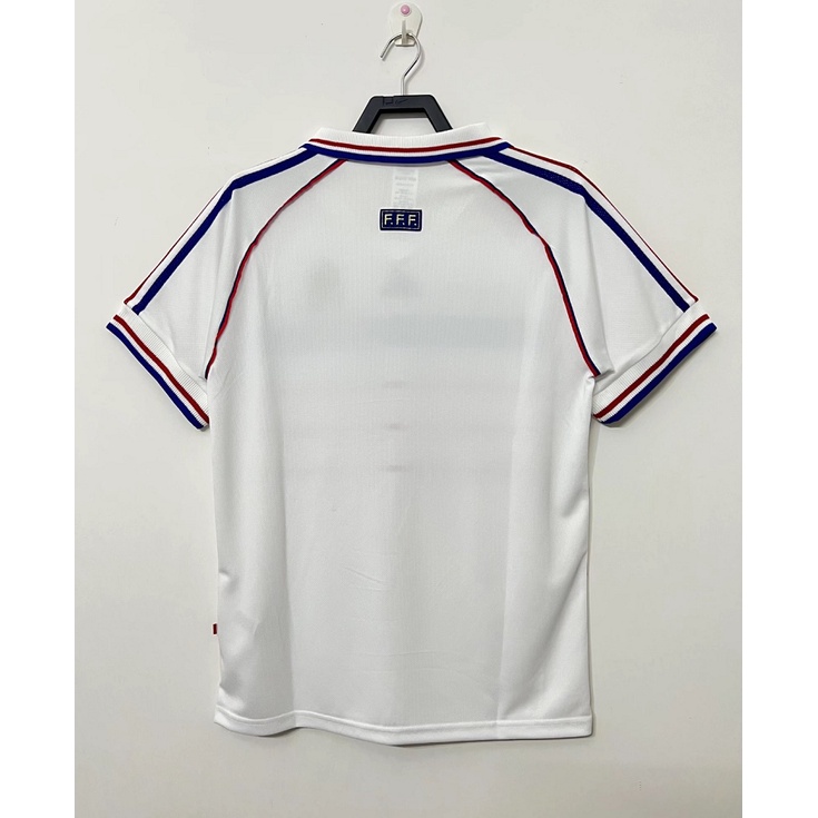 Áo Thun Bóng Đá Đội Tuyển Zidae Hry MAILLOT DE FOOT POGBA Pháp Cổ Điển Pháp 1998 Pháp