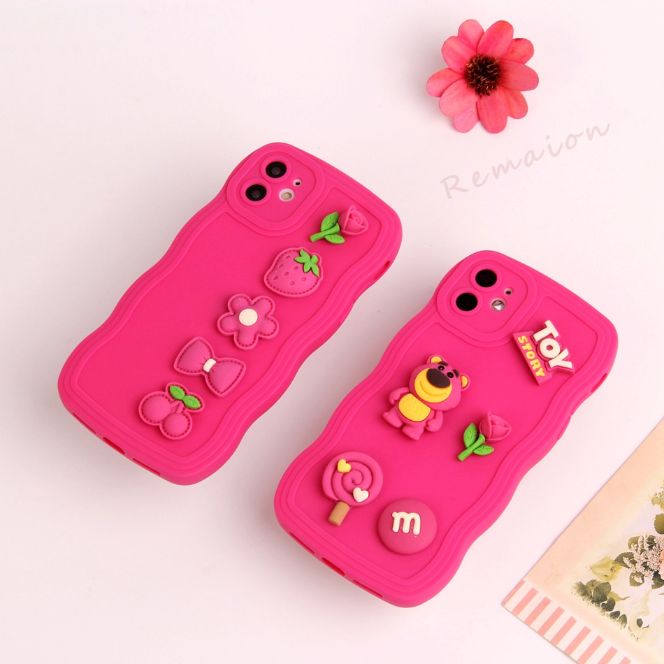 Ốp Điện Thoại Silicon Hình Gấu 3D Cho iPhone 11 12 13 14 Pro MAX Plus Mini X XR XS MAX 6 S 7 8 Plus SE 2020 11Pro 12pro 13Pro