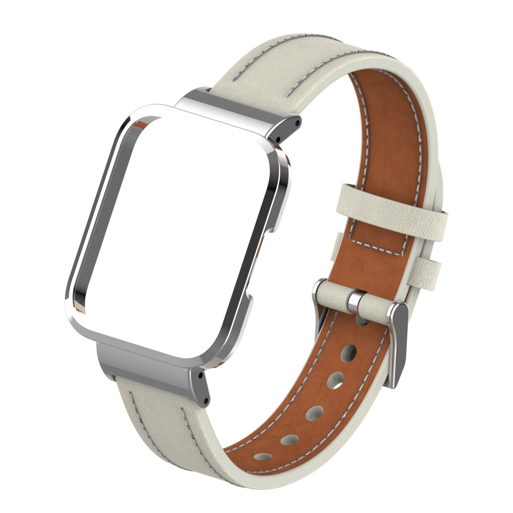 Dây Đeo Thay Thế Chất Liệu Da Màu Trơn Cho Redmi Watch 3 Redmi Watch 2 Lite / Mi Watch Lite