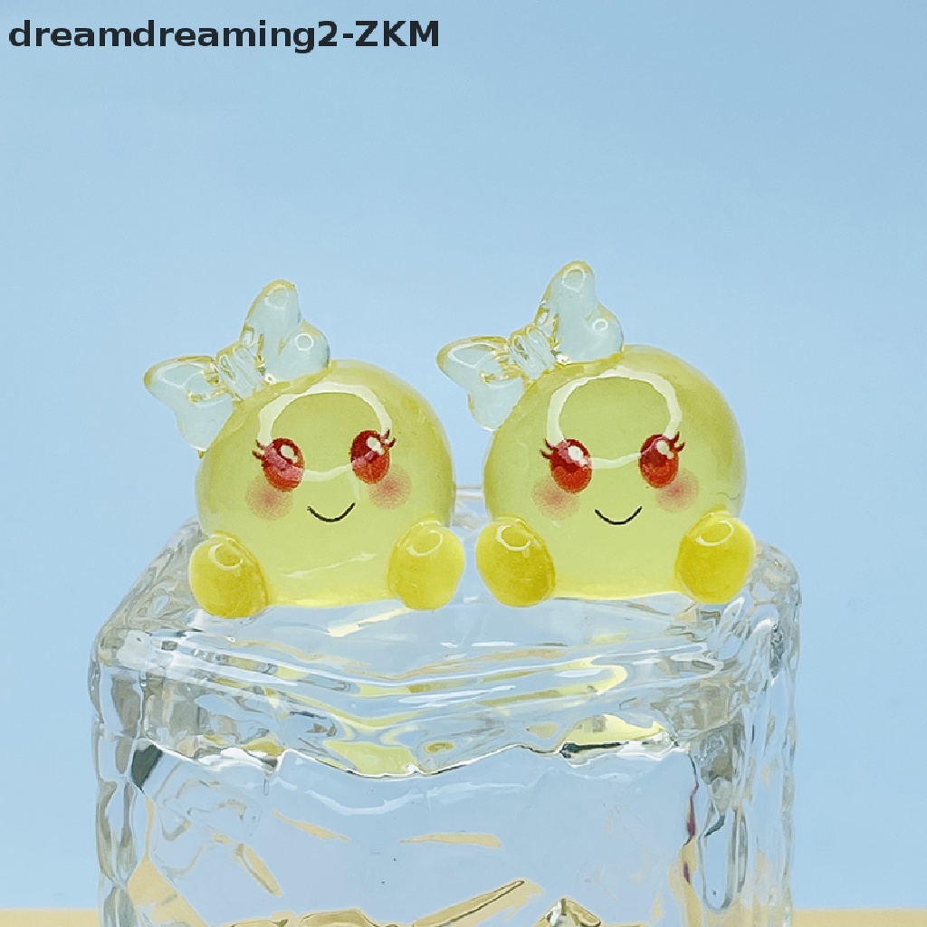 [Dreaming] Bộ 5 Đồ trang trí Búp Bê Resin Huỳnh Quang Mini Trang Trí Thủ Công
