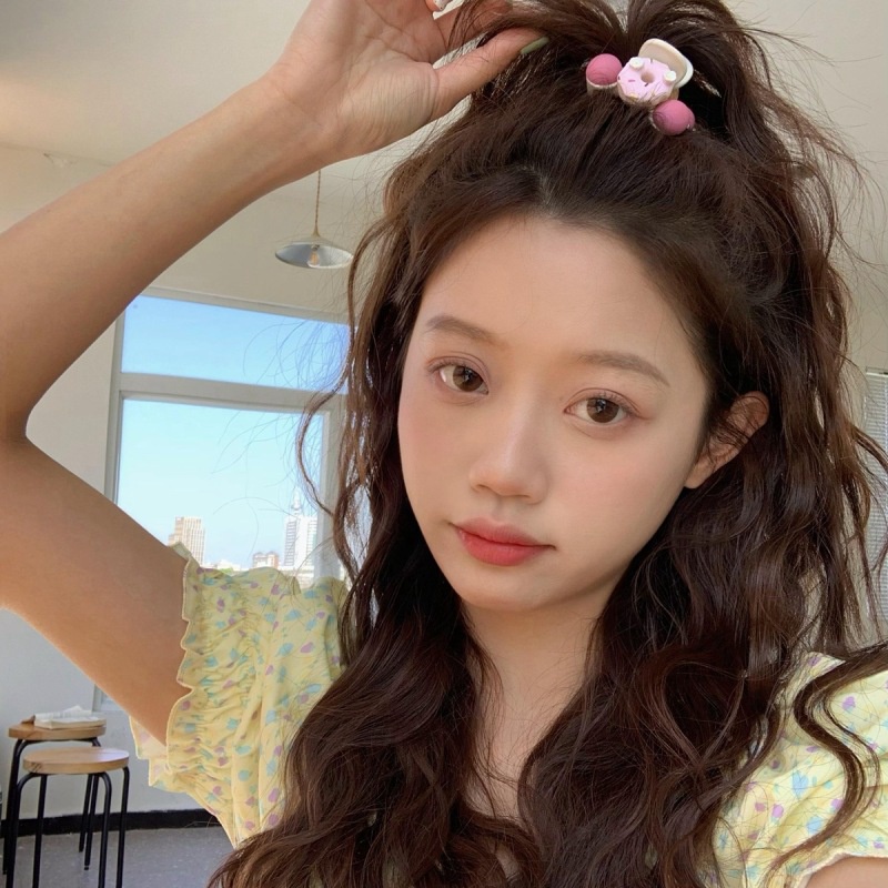 1 Kẹp Tóc Nữ Hình Bánh donut Dễ Thương