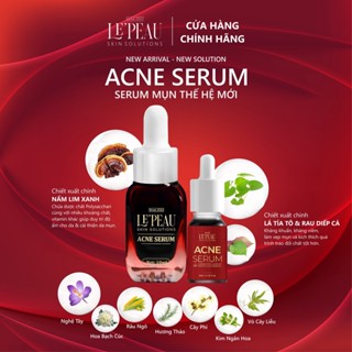 Giảm Mụn Thâm Rỗ Lepeau Acne Serum 5ml, Kem Bôi Mụn Trắng Sáng Khô Còi Mụn, Thâm Sau Mụn