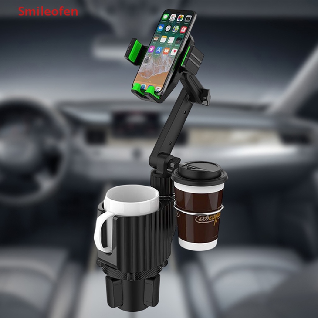 [Smileofen] Giá Đỡ Điện Thoại Trên Ô Tô Đa Phương Tiện Có Cốc Uống Nước Mới
