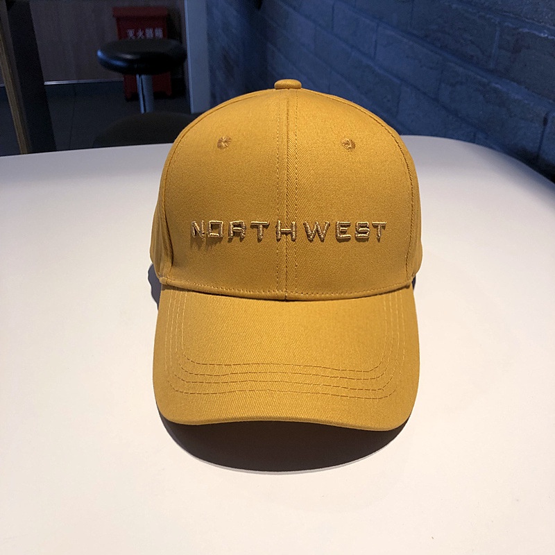 Nón Lưỡi Trai Cotton Thoáng Khí Thêu Chữ Thời Trang Mùa Hè Cho Nam Nữ