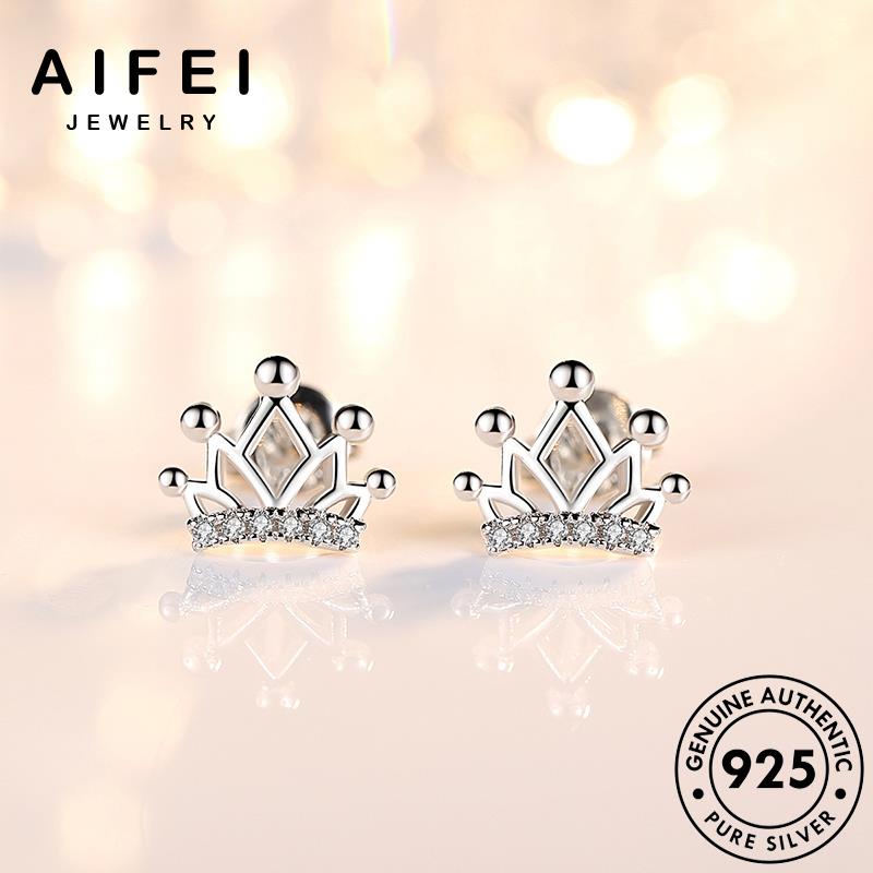 AIFEI JEWELRY trang 925 tua bông moissanite quốc vương miện bản cương tai nguyên nhân sức vành thật kiện nữ xỏ thời Thời bạc tròn hàn kim phụ khuyên cá E105