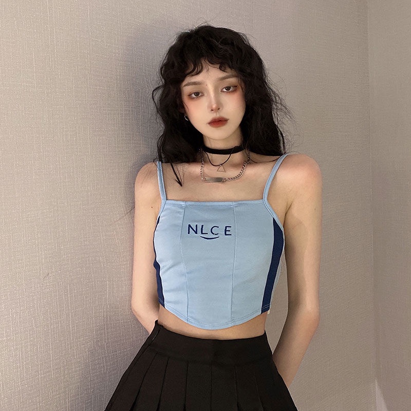 Áo Hai Dây Ôm Dáng Phong Cách Mỹ Thời Trang Cho Nữ