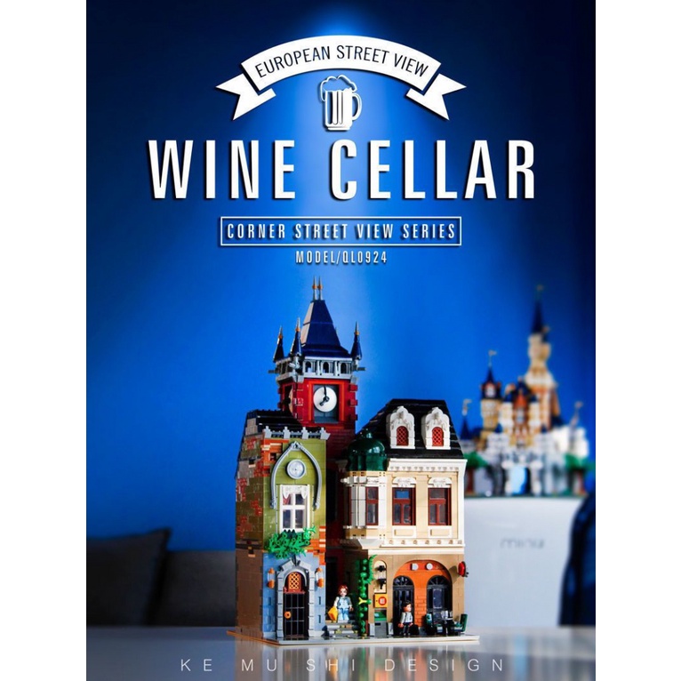 Đồ Chơi Mô Hình Nhà Hàng Zhegao 0919 Phong Cách Châu Âu Lãng Mạn