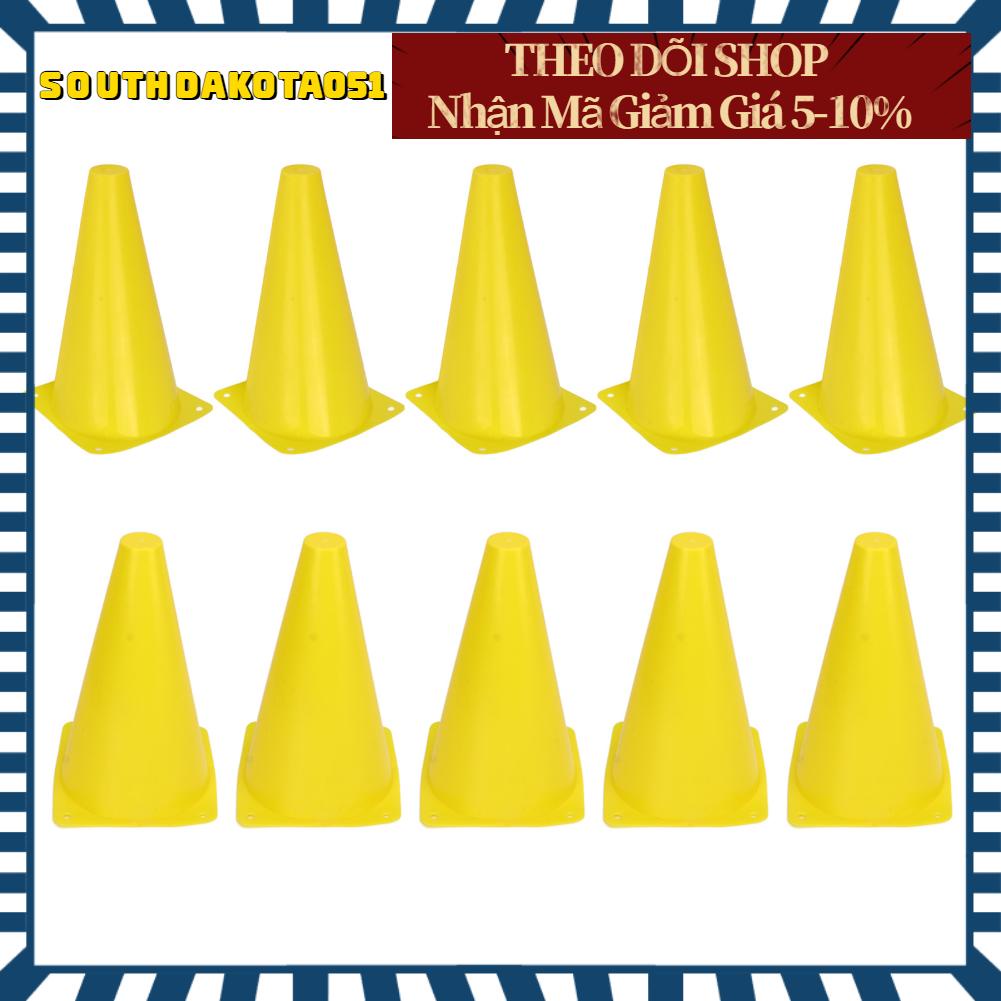 Southdakota051 10 cái Scoccer Nón 23cm Huấn luyện thể thao Rào cản hình nón giao thông cho Bóng rổ đá Ván trượt