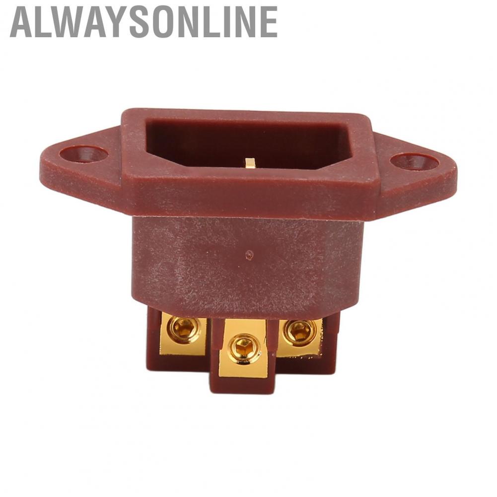 Alwaysonline AC Power Socket  IEC Connector Reduce Signal Distortion C14 Type Noise Reduction for CD Player Professional Sound Accessories