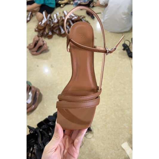 Sandal cao gót nữ 6 phân quai mảnh gót nhọn chắc chắn Giày Bánh Bèo mã Sandal13