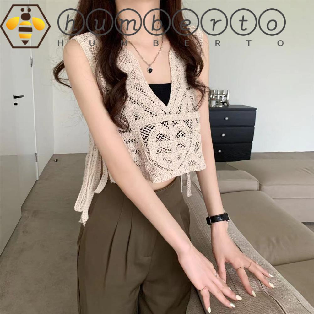 Áo Cardigan HUMBERTO Sát Nách Thiết Kế Cổ Chữ V Khoét Sâu Quyến Rũ