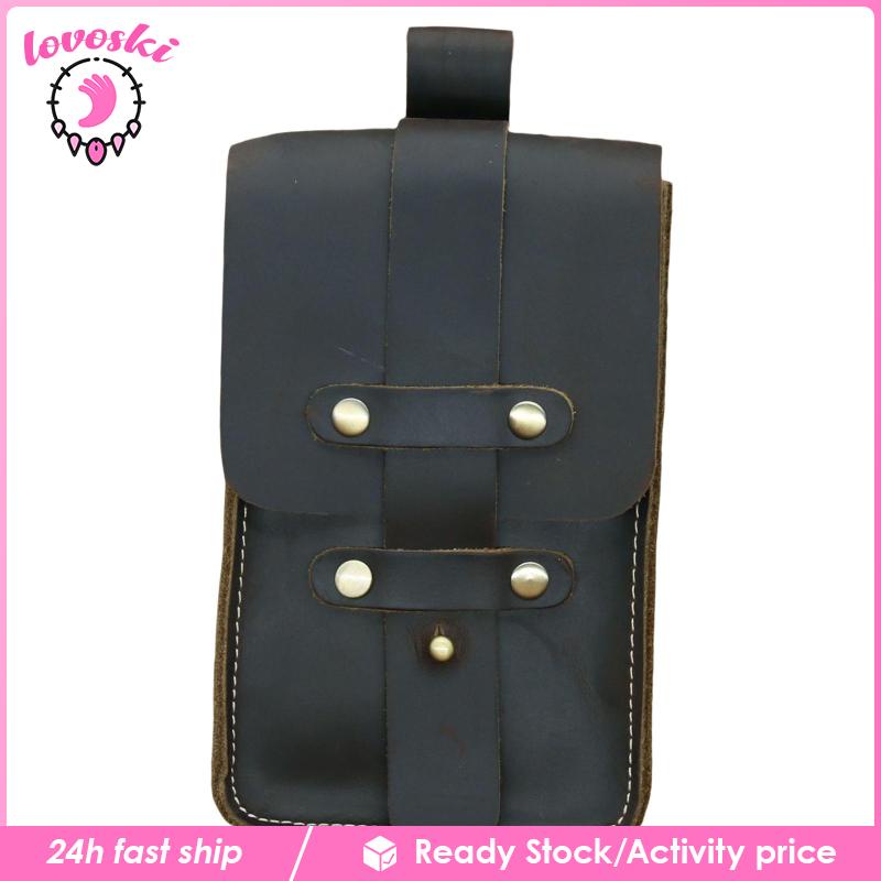 Túi Đeo Hông Bằng Da PU Phong Cách Vintage Thời Trang Đi Bộ