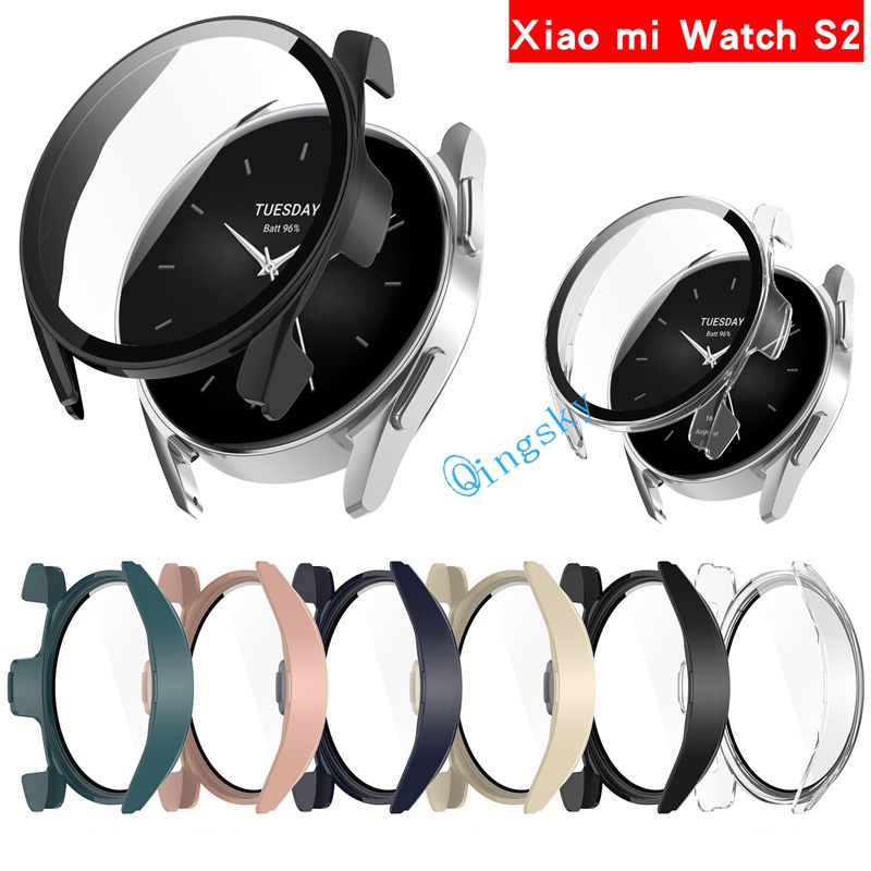 Ốp Lưng PC CứNg + KíNh CườNg LựC BảO Vệ MàN HìNh Cho ĐồNg Hồ Xiaomi Watch S2 Mi Iwatch S2 46MM 42MM