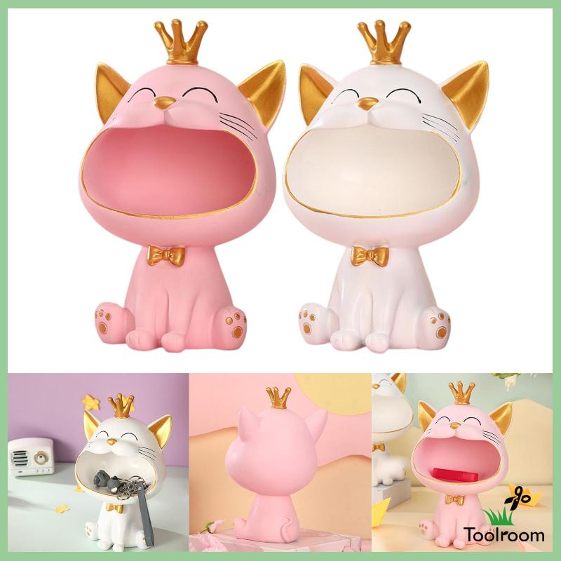 Mô Hình Mèo Bằng Nhựa Resin Trang Trí Chìa Khóa / Trang Sức / Phòng Khách