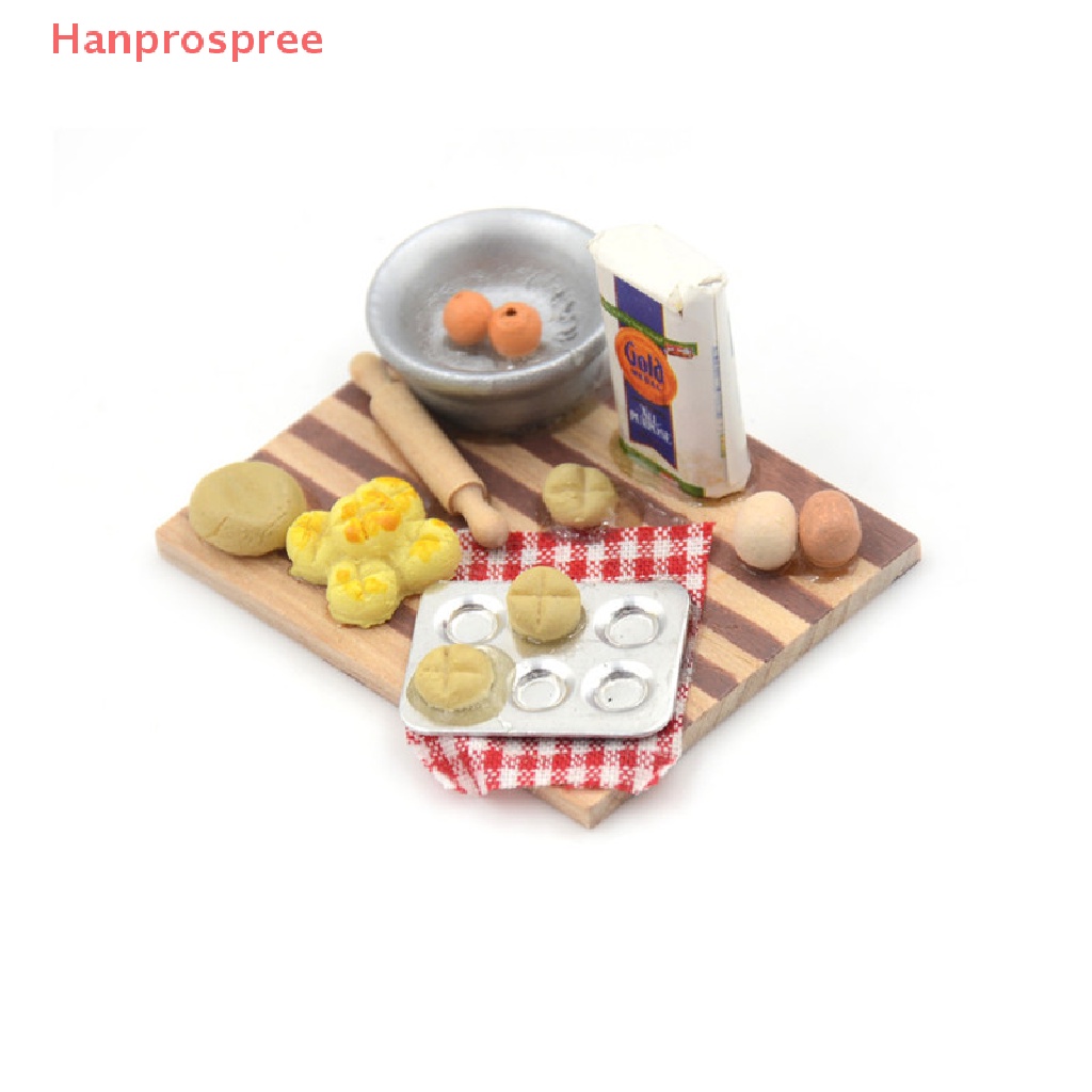 Bộ Mô Hình Hộp Sữa Trứng / Thức Ăn Trang Trí Nhà Búp Bê 1: 12