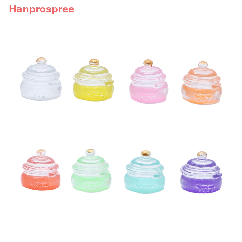 Bộ 5 Bình Sữa Thạch Dạ Quang Trang Trí Nhà Búp Bê DIY